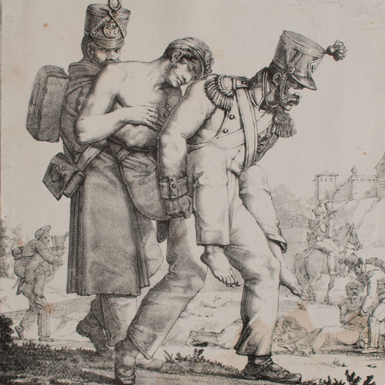 Charles-Philibert de Lasteyrie nach Jean-Henri Marlet - Les Bons Camarades - undatiert - Lithografie