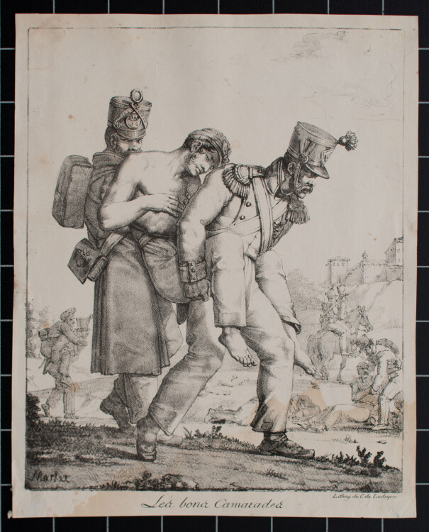 Charles-Philibert de Lasteyrie nach Jean-Henri Marlet - Les Bons Camarades - undatiert - Lithografie