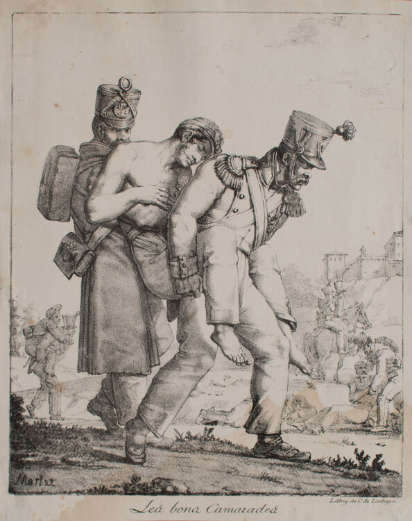 Charles-Philibert de Lasteyrie nach Jean-Henri Marlet - Les Bons Camarades - undatiert - Lithografie