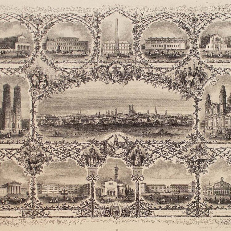 Johann Gabriel Friedrich Poppel - München I - 1840 - Stahlstich