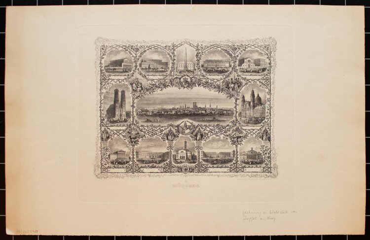 Johann Gabriel Friedrich Poppel - München I - 1840 - Stahlstich