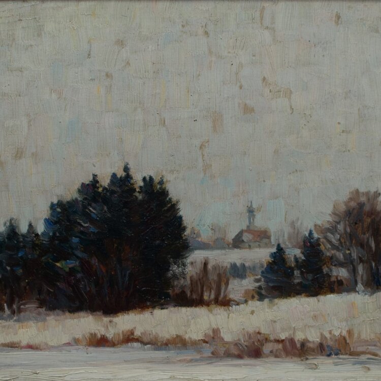 Franz Löffler - Winterlandschaft - 1921 - Öl...