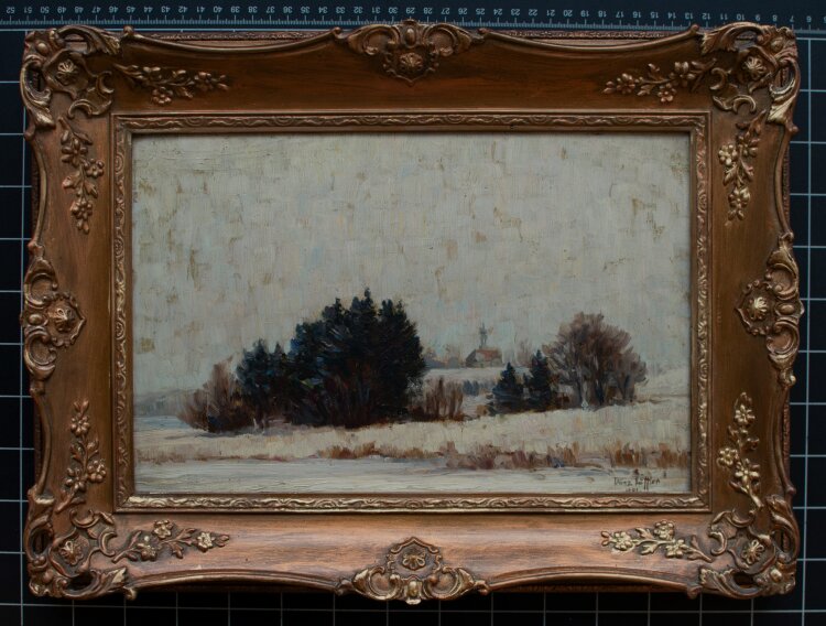 Franz Löffler - Winterlandschaft - 1921 - Öl...