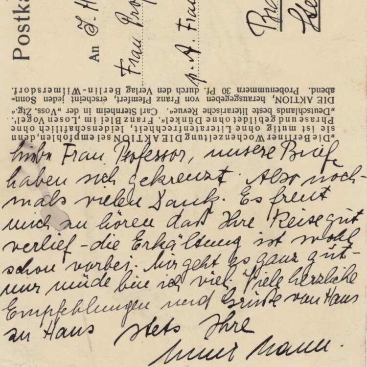 Mimi Mann - Postkarte - 1929