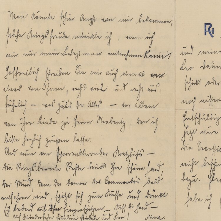 Hans Roth - Brief - Weihnachten 1908