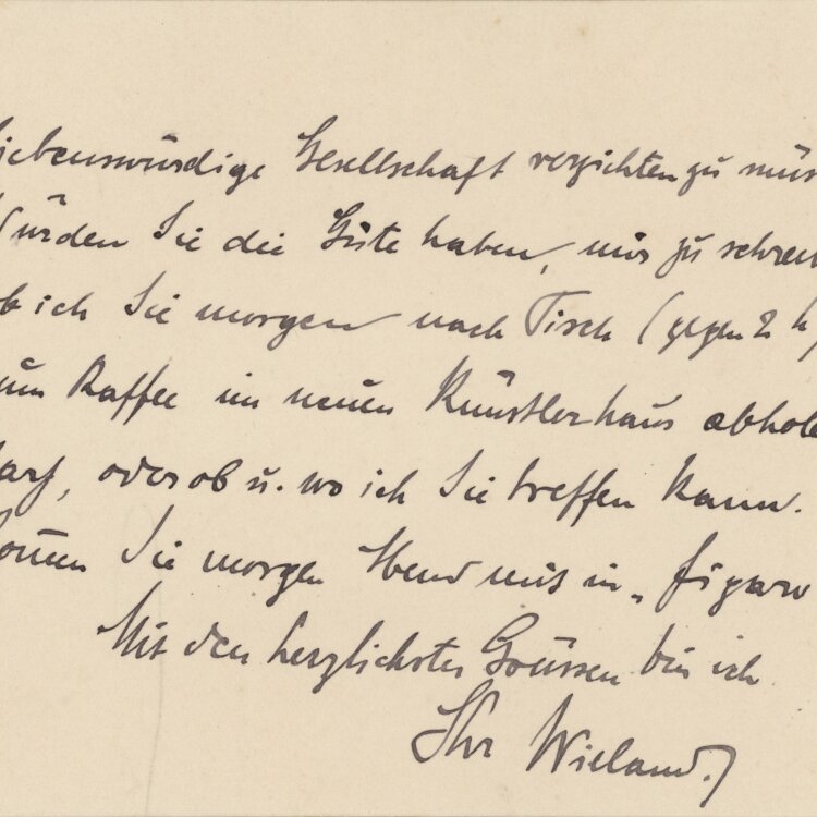 Heinrich Otto Wieland - Brief - 02.03.1900