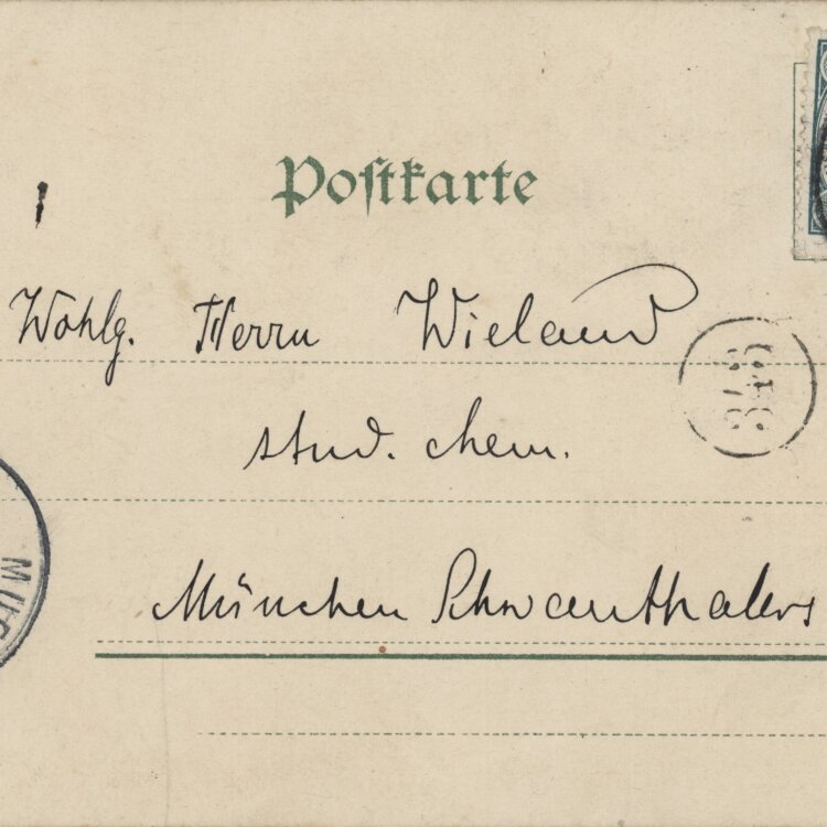 verm. Frieda Blell - Postkarte - 02.03.1900