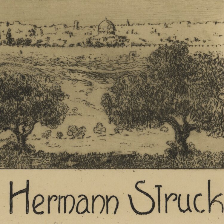 Hermann Struck - Exlibris Hermann Struck - undatiert - Radierung mit leichtem Plattenton