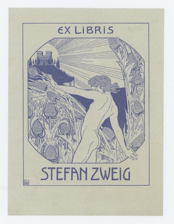 Ephraim Moshe Lilien - Ex Libris für Stefan Zweig -...