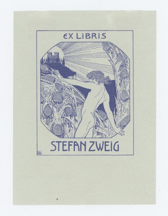 Ephraim Moshe Lilien - Ex Libris für Stefan Zweig -...