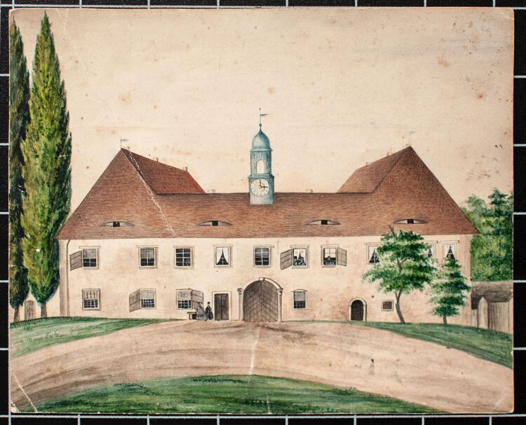 unbekannt - Herrenhaus - undatiert - Aquarell