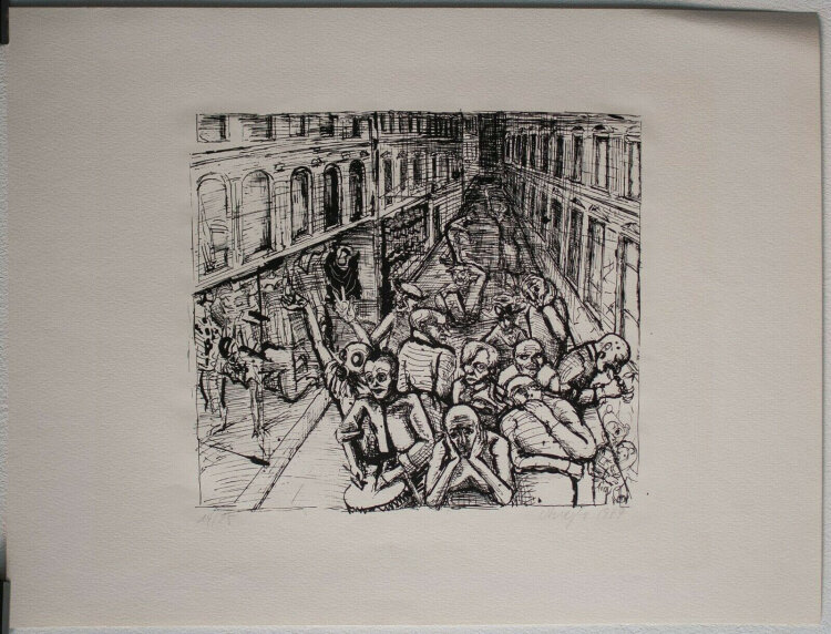 Doris Ziegler - Aufbruch - 1989 - Lithografie