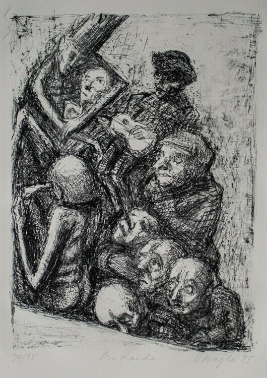 Doris Ziegler - Am Rande - 1995 - Lithografie