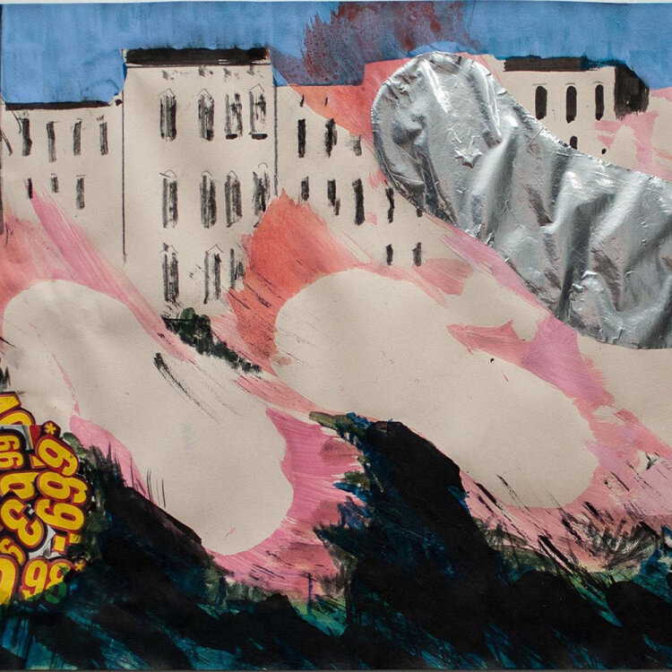 Sabine Peuckert - Stadtansicht Berlin - 2012 - Collage