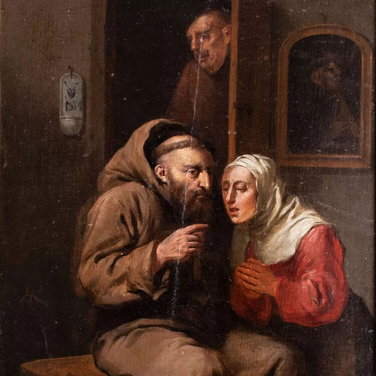 Ebert van Heemskerck - Frau bei der Beichte - undatiert -...