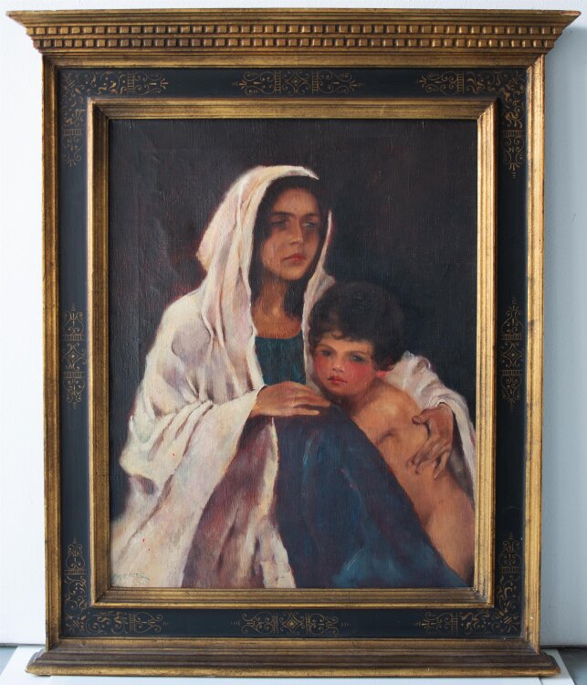 Sheffer (?) - Madonna mit  Kind - 1922 - Öl auf...