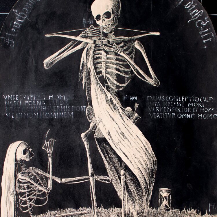 Unbekannt - Memento mori - um 1905 - Tinte, Tusche,...