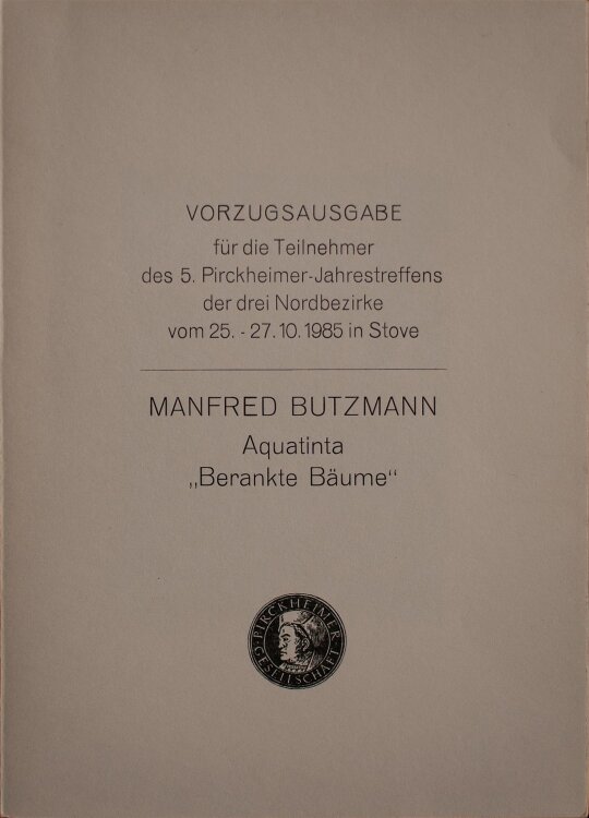 Manfred Butzmann - Berankte Bäume - 1985 - Aquatintaradierung