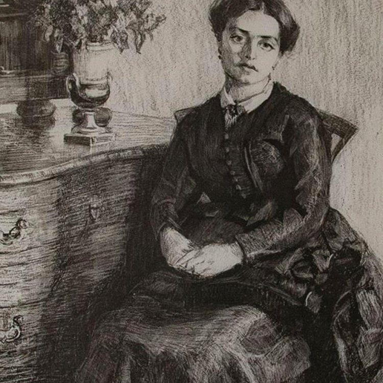 Rose Friedrich - Weibliches Bildnis - 1908 - Lithografie