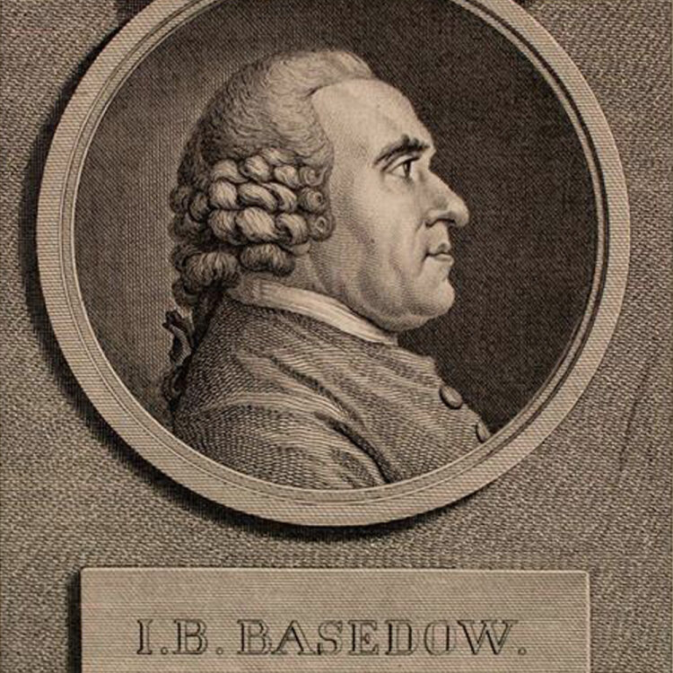 Johann Friedrich Bause - Bildnis Johann Basedow -...