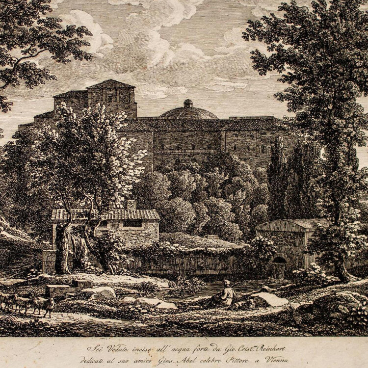 Johann Christian Reinhart - Palazzo Ariccia - 1811 -...