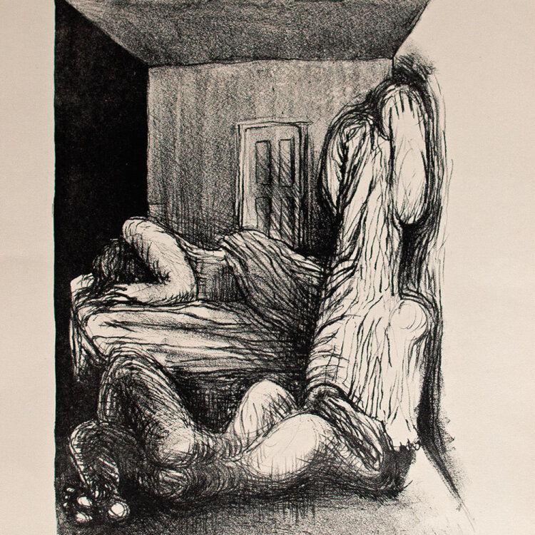 Erika Stürmer-Alex - Die Sich-einschließenden - 1976 - Lithografie