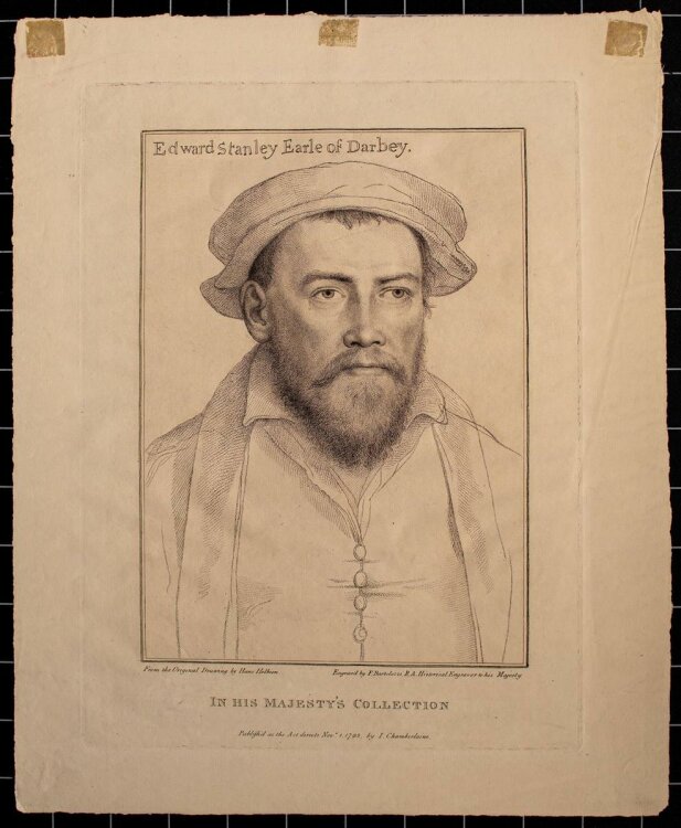 Francesco Bartolozzi - Edward Stanley Earle of Darbey - Mezzotinto - o.J.
