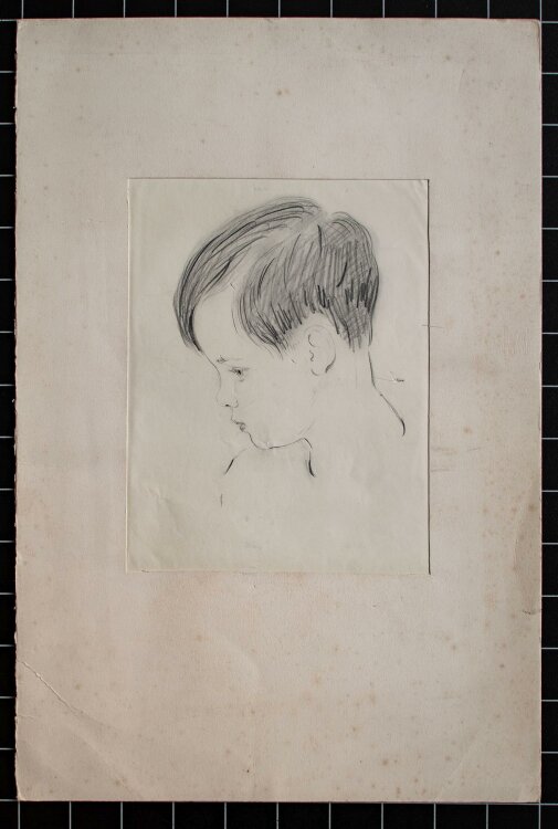 Elisabeth Kronseder - Kinderporträt - Bleistiftzeichnung - o.J.