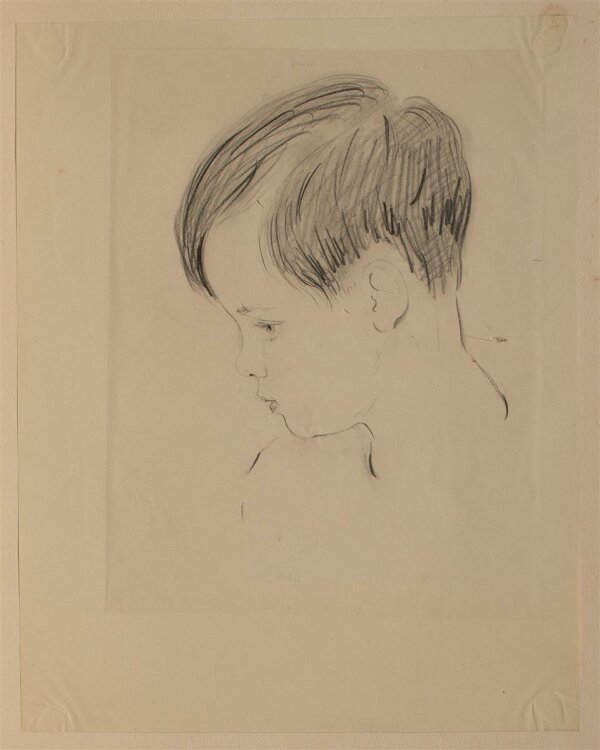 Elisabeth Kronseder - Kinderporträt - Pastell - 1927