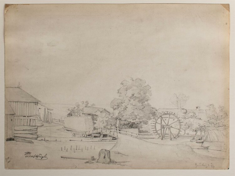Josef Wenglein - Gauting - Bleistiftzeichnung - 1847