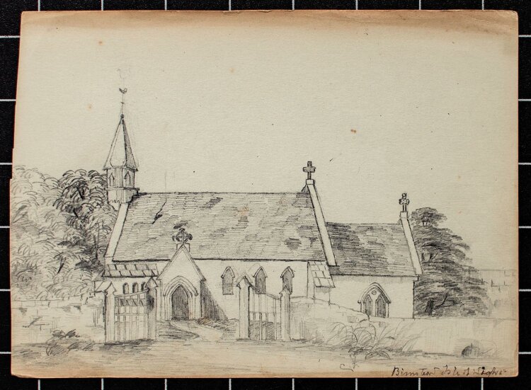 Unbekannt - Holy Cross Church, Binstead, Isle of Wight - Bleistift - o. J.