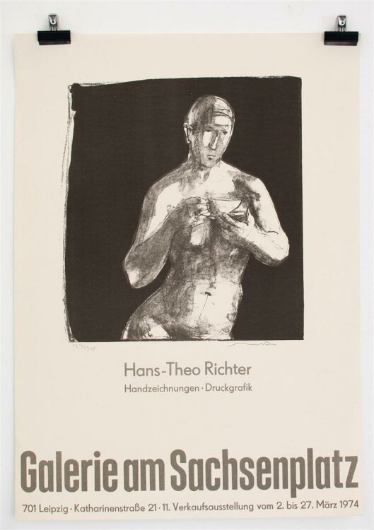Hans-Theo Richter - Ausstellungsplakat Galerie am...