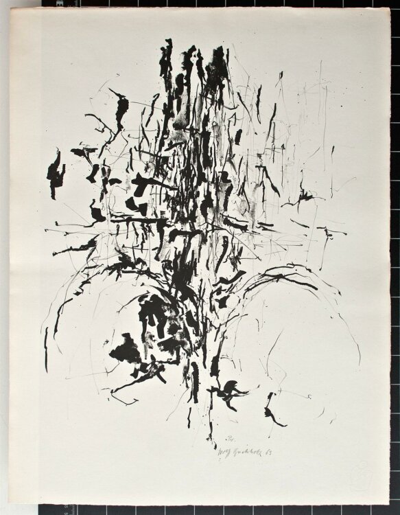 Wolff Buchholz - o. T. - Lithographie - 1963 - Probedruck