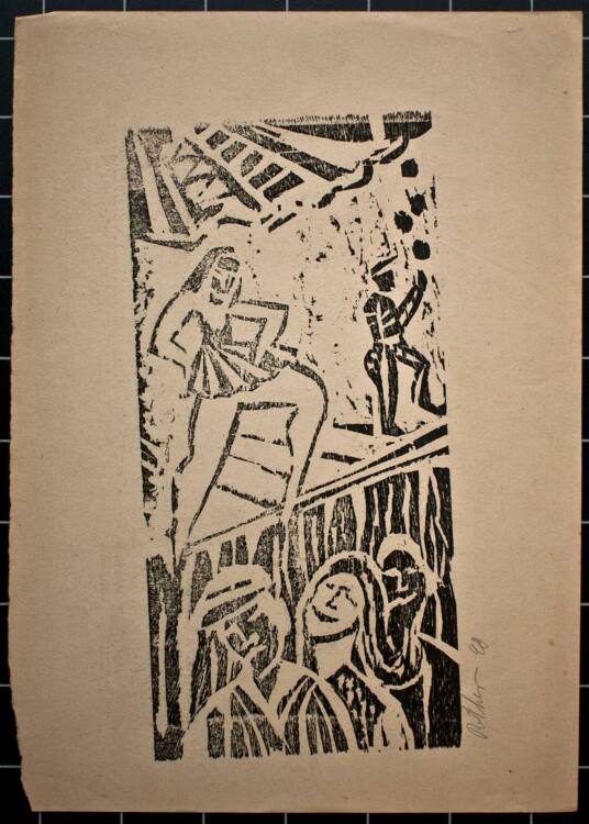 Joachim Rother - Artisten - 1949 - Holzschnitt