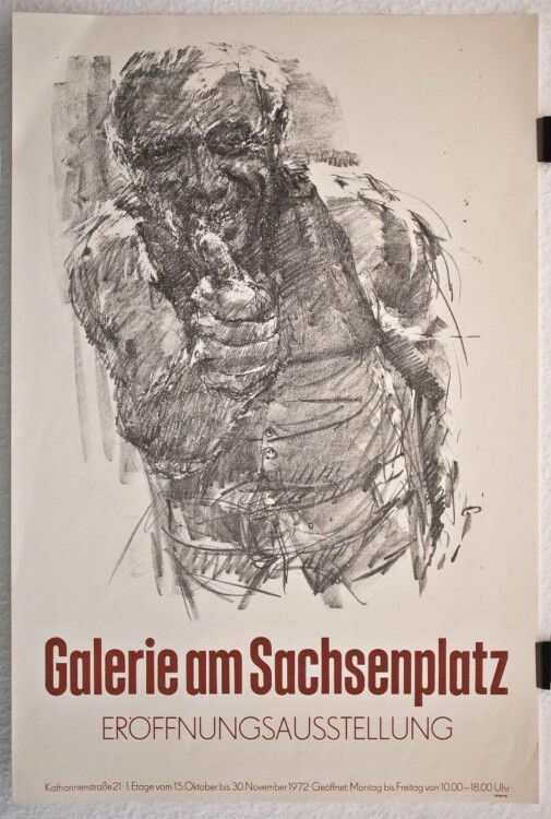 Bernhard Heisig -  Der Brigadier, Ausstellungsplakat - 1972 - Lithografie