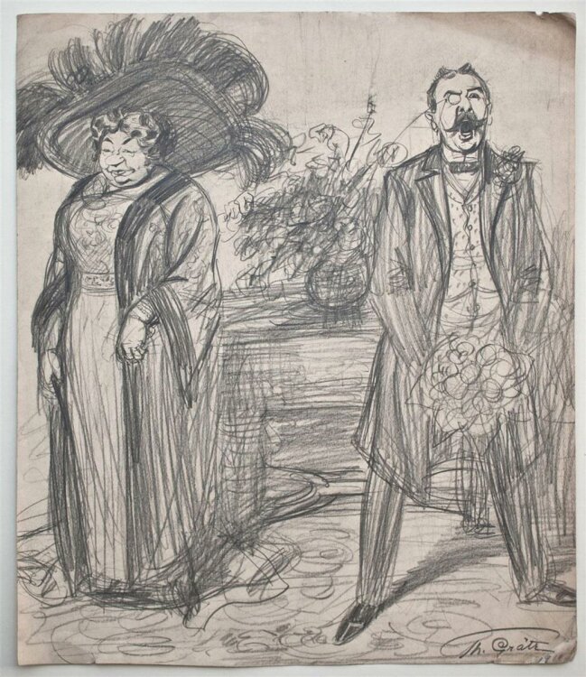 Theodor Grätz - Der Rosenkavalier - 1910 - Bleistift