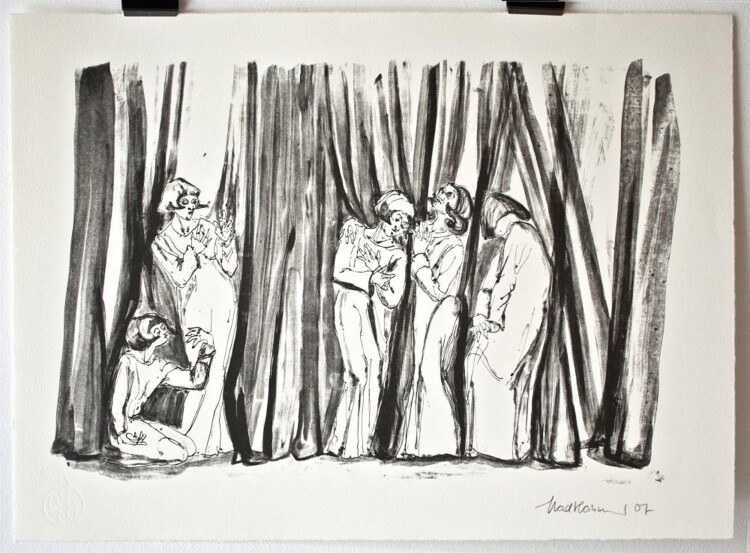 Pia Stadtbäumer - Figuren - 2007 - Lithografie