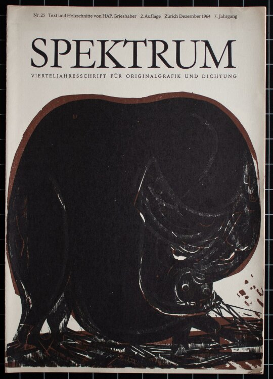 HAP Grieshaber - Spektrum Zeitschrift für Originalgrafik und Dichtung Nr. 25, 1964 - 1962 - Buch
