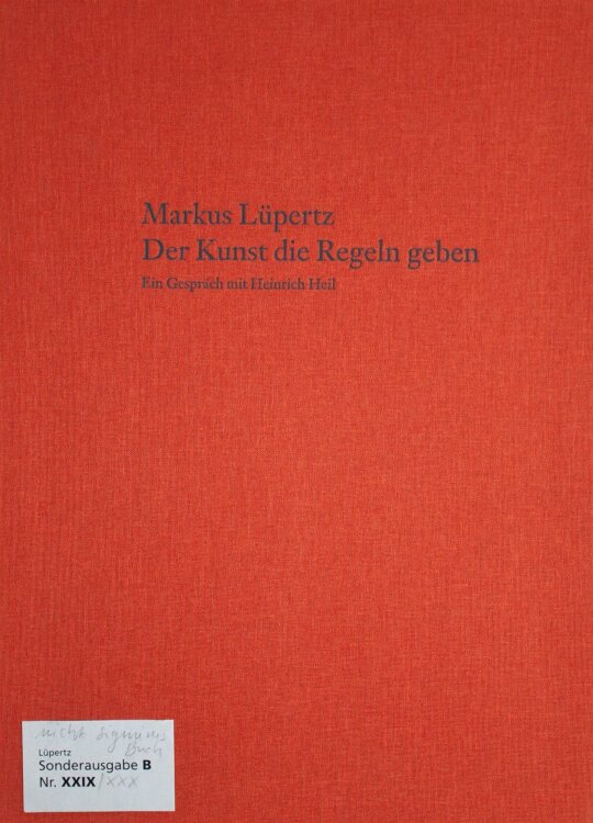 Markus Lüpertz - Der Kunst die Regeln geben - 2005 - aquarellierte Kaltnadelradierung