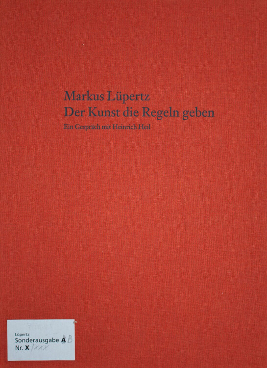 Markus Lüpertz - Der Kunst die Regeln geben - 2005 - aquarellierte Radierung