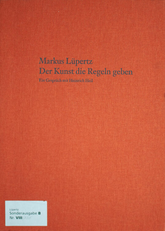 Markus Lüpertz - Der Kunst die Regeln geben - 2005 - aquarellierte Kaltnadelradierung