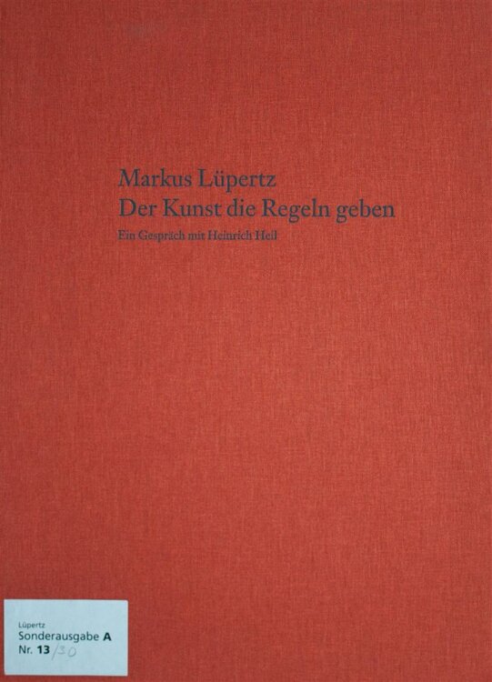 Markus Lüpertz - Der Kunst die Regeln geben - Farbradierung - 2005 - Ed. A 12/30
