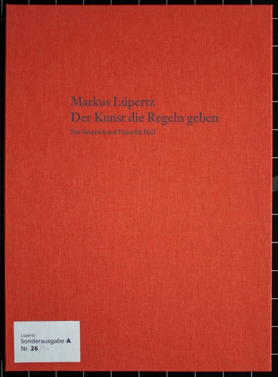 Markus Lüpertz - Der Kunst die Regeln geben - Farbradierung - 2005 - Ed. A 26/30