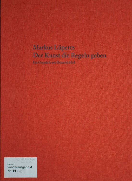 Markus Lüpertz - Der Kunst die Regeln geben - Farbradierung - 2005 - Ed. A 14/30