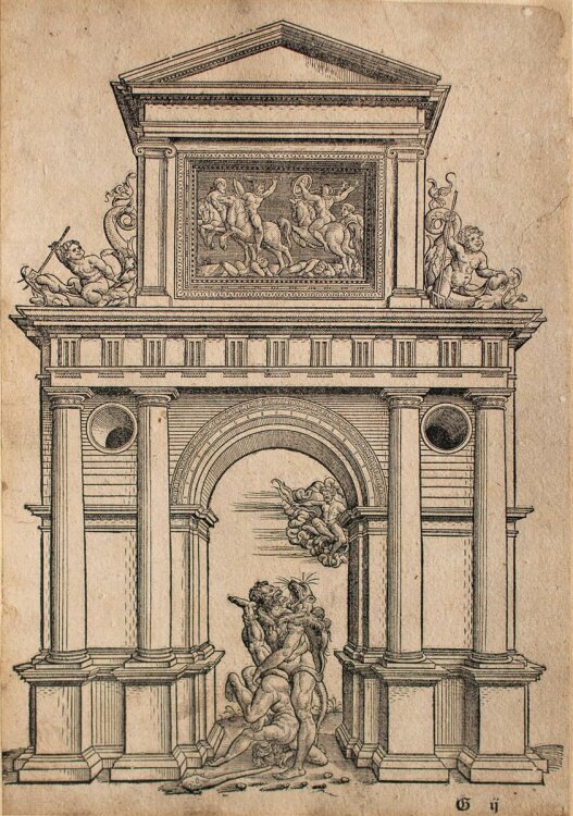 aus: Hans Blum, Qvinqve Colvmnarvm - Holzschnitt - 1596