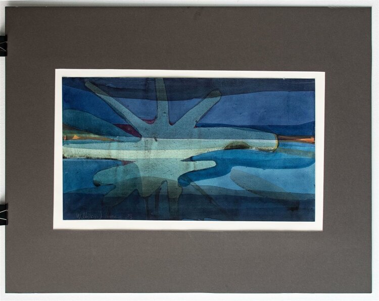 Willibrord Haas - Abstrakte Komposition - Aquarell - 1983