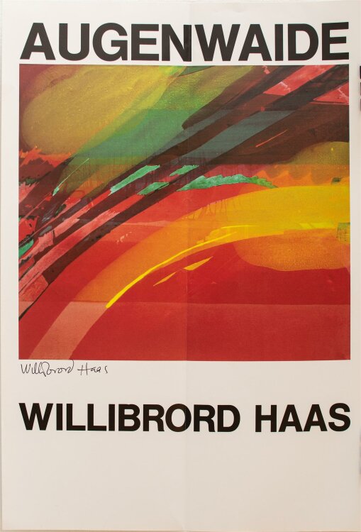 Willibrord Haas - Augenwaide - Offsetdruck - o. J.